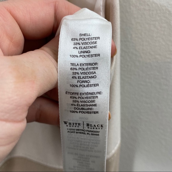 WHBM Tan Stripe Sleeveless Career Sheath Dress 6 - Picture 8 of 8